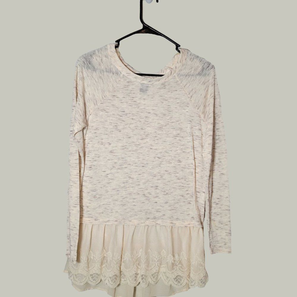 Rue 21 Womens Blouse  White  Long Sleeve Size M